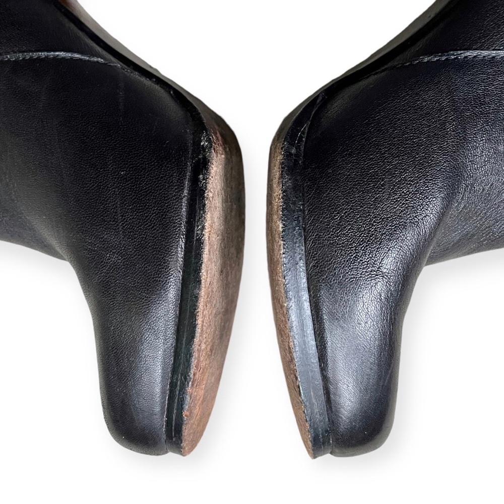 Coach Womens Legra Ankle Boots Booties Black Stacked Heel Tasseled, sz 7B - Picture 14 of 16